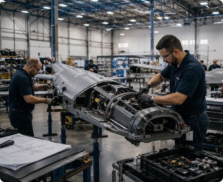 Advanced manufacturing and integration floor