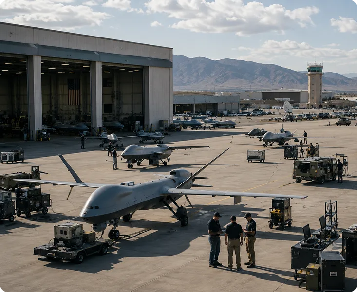 Autonomous systems across an expanded facility